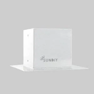 Foto der Topfhalterung SUNDIY weiß RAL 9010 – Serie 120 mm