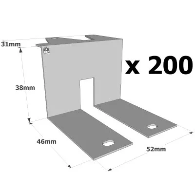 Clip für I-Träger - Réf. ZS38N_200