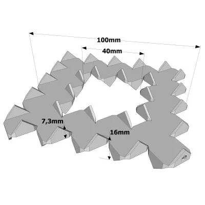 Die Einpressdübel Bulldogs - Réf. C5-100G-B