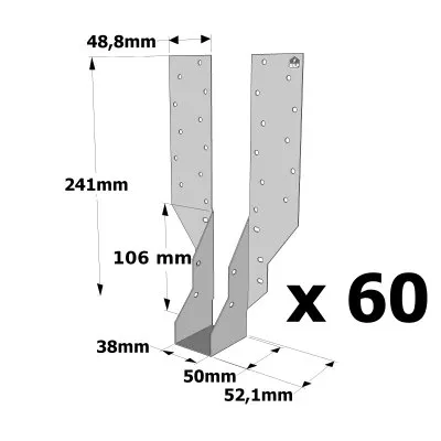 JHA-Balkenschuhe mit Trägern - Réf. JHA270/38_60
