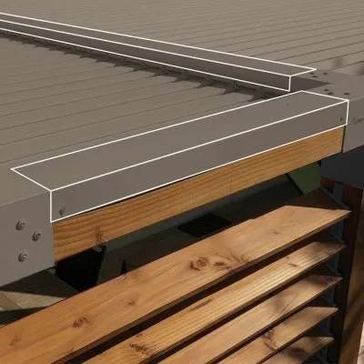 Mauerabdeckungen aus Aluminium - Réf. SND-COUV-7006