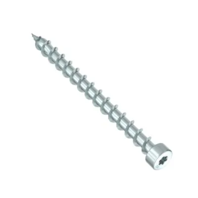 HECO-TOPIX-plus, Zylinderkopf, T-Antrieb, Vollgewinde, weiß verzinkt, A3K - Réf. 61929