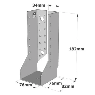 Balkenschuhe mit innenliegenden Schenkeln, SAI CLASSIC-Serie (Dicke 2 mm) - Réf. SAI440/76/2