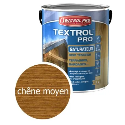 TEXTROL PRO - Spezieller Außen-Weichholz-Sättiger - Eiche mittel - Réf. 1137