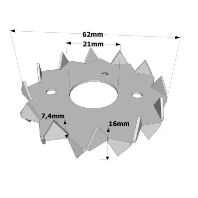 Die Einpressdübel Bulldogs - Réf. C1-62G-B