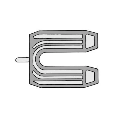 Packung von 600 Gabelkeilen 50x60 mm - Réf. SCJP721