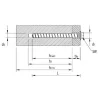 Box mit 1000 Flachkeilen, 24x100x6 mm - Réf. KP6RE24