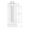 Box mit 1000 Flachkeilen, 24x100x6 mm - Réf. KP6RE24