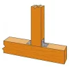 HECO MULTI-MONTI-PLUS SS-Schraube – Sechskantkopf mit Sockel – weiß verzinkt – D12 x L100 - Réf. 48411