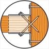 HECO MULTI-MONTI-PLUS SS-Schraube – Sechskantkopf mit Sockel – weiß verzinkt – D10 x L160 - Réf. 48459