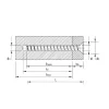HECO MULTI-MONTI-plus F-Schraube - Senkkopf D10 x L80 - Réf. 48529