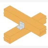 HECO MULTI-MONTI-PLUS SS-Schraube – Sechskantkopf mit Sockel – weiß verzinkt – D12 x L100 - Réf. 48411