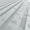 XL-Aluminiumblatt 29 mm, Länge 2 m, RAL9006 strukturiertes Aluminiumgrau