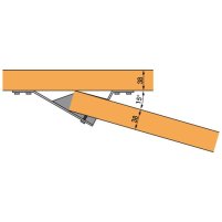 S1530 - Verbindung von Dachbindern mit einem Winkel von 15°.
