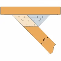 ET260 - Nagelplan für den Boden des Balkenschuhs