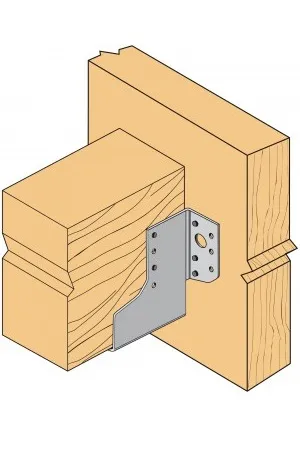 Teilausnagelung an Holz.